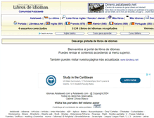 Tablet Screenshot of librosdeidiomas.com